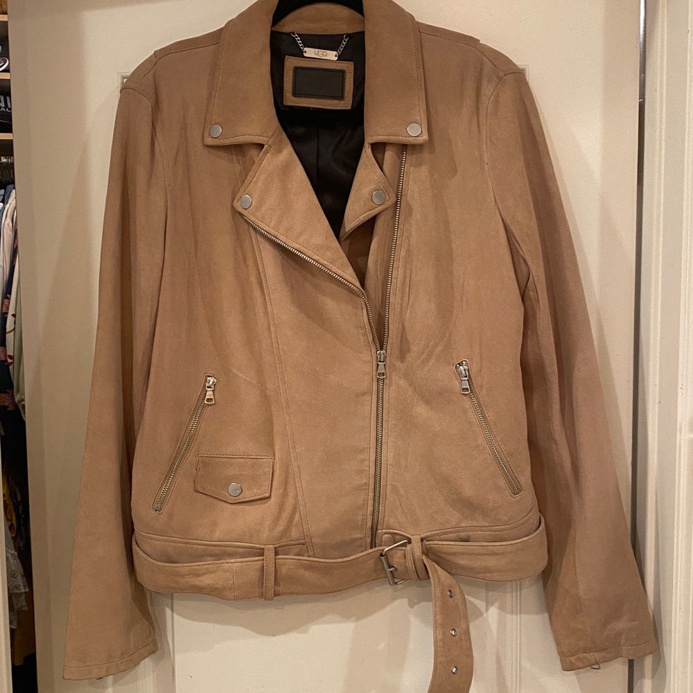 UGG Stacey suede moto jacket